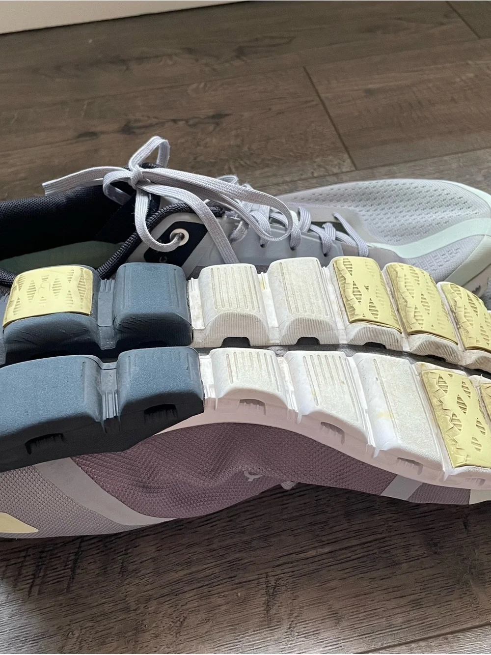 On Running Men’s Cloudsurfer Running Shoes in Light Gray and White